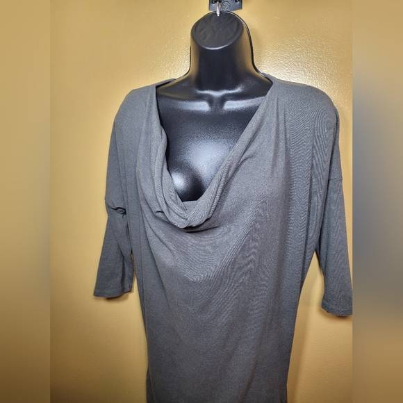 Standard James Perse Ruffle Ruched Dress sz M/2 WMU6705 - Picture 3 of 11